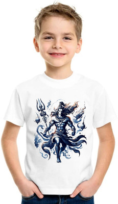 SNIFFY Baby Boys & Baby Girls Printed Polyester Regular T Shirt(White, Pack of 1)