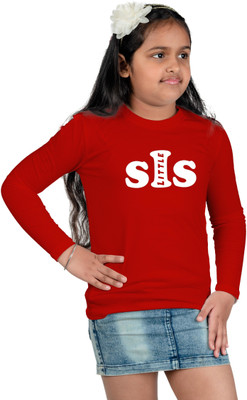 CHOMMBOOKA TREND Boys & Girls Typography Cotton Blend Regular T Shirt(Red, Pack of 1)