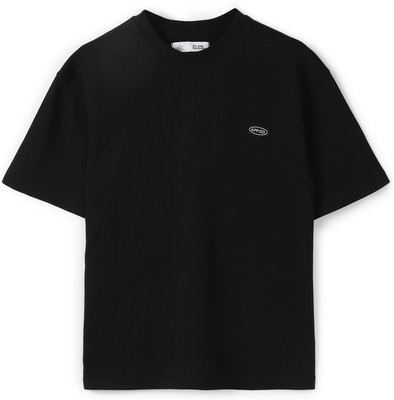 Alan Jones Boys Solid Cotton Blend Oversized T Shirt(Black, Pack of 1)