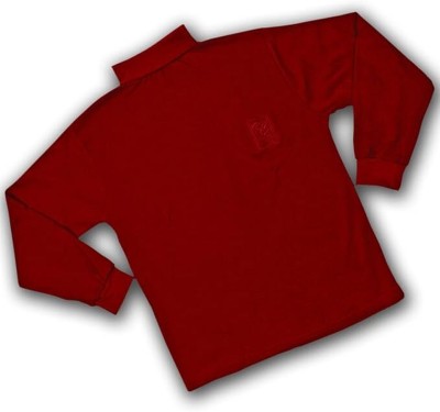 Kiddie Clap Baby Boys Solid Pure Cotton Regular T Shirt(Maroon, Pack of 1)