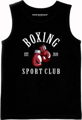 Eazy Trends Boys & Girls Printed Pure Cotton Regular T Shirt(Black, Pack of 1)