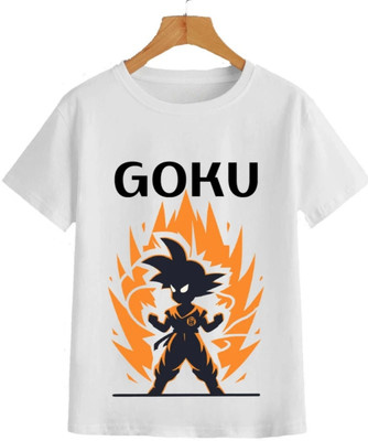 MADHAV Boys Graphic Print Polyester Regular T Shirt(White, Pack of 1)