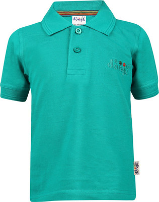 FabTag  - dongli Boys Solid Pure Cotton Regular T Shirt(Light Green, Pack of 1)