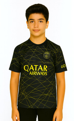 DOSTITCH Boys & Girls Printed Polyester Regular T Shirt(Dark Green, Pack of 1)