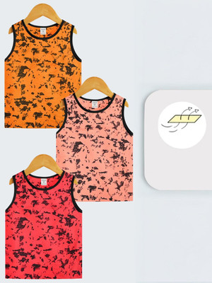 INDIA FASHION FAB Boys Printed Pure Cotton Regular T Shirt(Multicolor, Pack of 3)