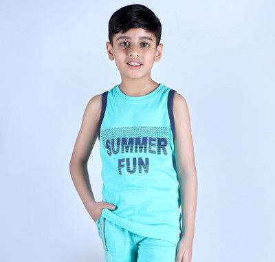 3Pin Boys Typography Pure Cotton Regular T Shirt(Multicolor, Pack of 1)