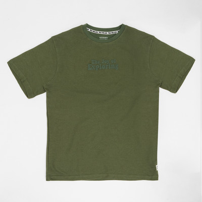 Pantaloons Junior Boys Solid Cotton Blend Oversized T Shirt(Green, Pack of 1)
