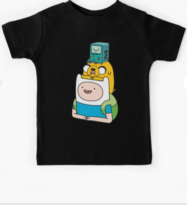 sova legacy Baby Boys & Baby Girls Graphic Print Pure Cotton Regular T Shirt(Black, Pack of 1)