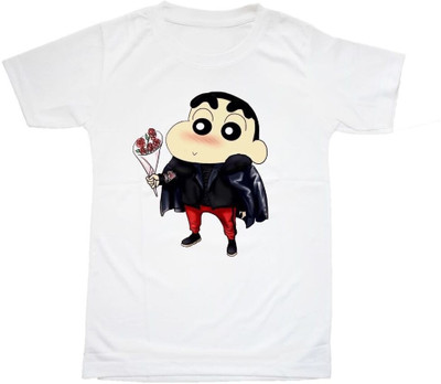 MR LOOTERA Boys Graphic Print Pure Cotton Regular T Shirt(White, Pack of 1)