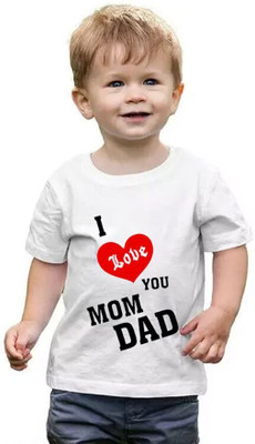 THEYOUNGESTTEE Boys Graphic Print Cotton Blend Regular T Shirt(White, Pack of 1)