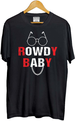 CHOMBOOKA Girls Typography Polyester Oversized T Shirt(Black, Pack of 1)