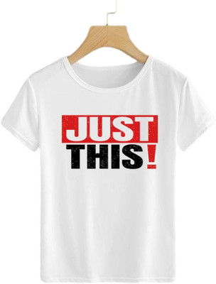 ORAITEES Boys & Girls Printed Pure Cotton Regular T Shirt(White, Pack of 1)