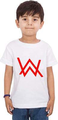 THEYOUNGESTTEE Boys Printed Cotton Blend Regular T Shirt(White, Pack of 1)
