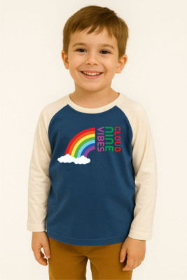 GROWWEARS Boys Printed Cotton Blend Regular T Shirt(Multicolor, Pack of 1)