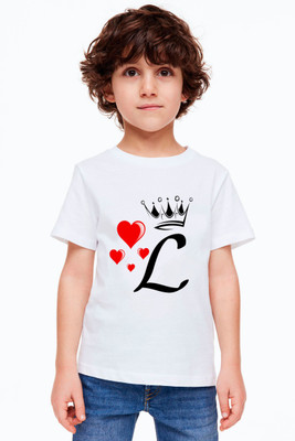 SQF Boys Printed Polyester Regular T Shirt(White, Pack of 1)