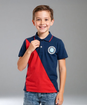 KILLER Boys Printed Pure Cotton Regular T Shirt(Red, Pack of 1)