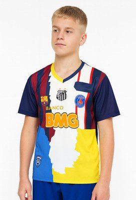 DOSTITCH Boys & Girls Printed Polyester Regular T Shirt(Multicolor, Pack of 1)