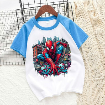 DiniSpino Boys & Girls Graphic Print Cotton Blend Regular T Shirt(White, Pack of 1)