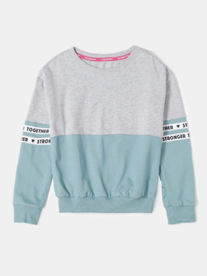 JOCKEY Full Sleeve Solid Girls Sweatshirt