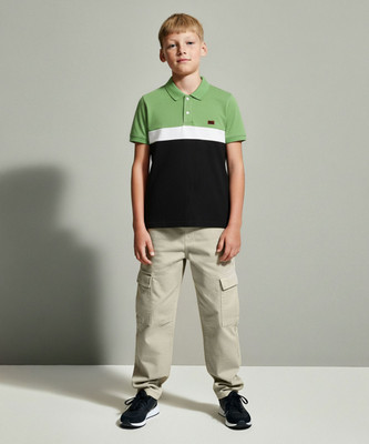 KILLER Boys Printed Pure Cotton Regular T Shirt(Green, Pack of 1)