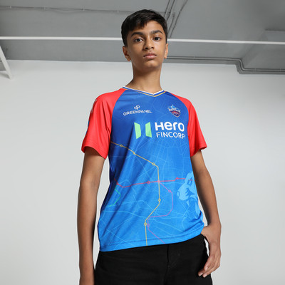 PUMA Boys Printed Polyester Regular T Shirt(Red, Pack of 1)