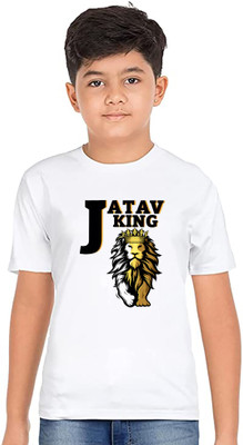 Think Tech Boys Printed Polyester Regular T Shirt(White, Pack of 1)