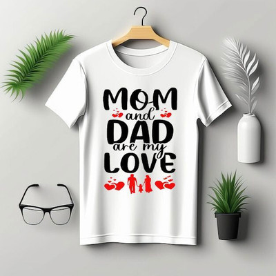 GPGARMENTS TREND Boys & Girls Printed Polyester Regular T Shirt(White, Pack of 1)