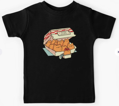 sova legacy Baby Boys & Baby Girls Printed Pure Cotton Regular T Shirt(Black, Pack of 1)