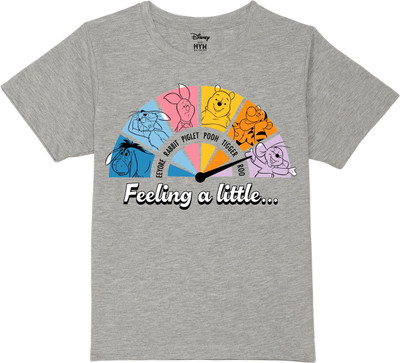 WYM TREND Boys Graphic Print Pure Cotton Regular T Shirt(Grey, Pack of 1)