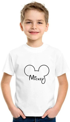 Shubham designer gallery Baby Boys & Baby Girls Cartoon Polyester Regular T Shirt(White, Pack of 1)