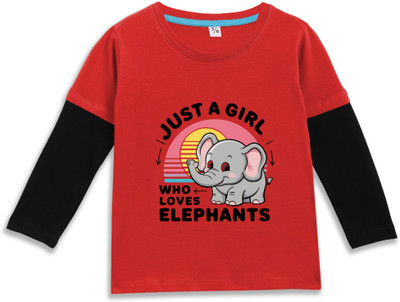 Superb Starling Boys & Girls Self Design Pure Cotton Regular T Shirt(Red, Pack of 1)