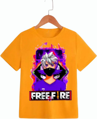 IWF Boys Printed Polycotton Regular T Shirt(White, Pack of 1)
