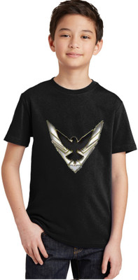 SHREE G CREATION Boys Printed Pure Cotton Regular T Shirt(Black, Pack of 1)