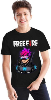 SHREE G CREATION Boys Printed Cotton Blend Regular T Shirt(Multicolor, Pack of 1)