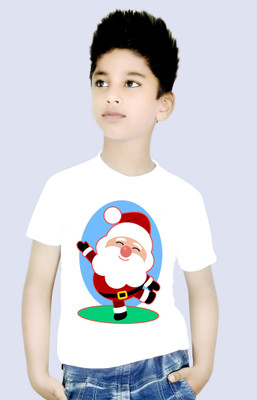 tiftiprint Baby Boys & Baby Girls Graphic Print Cotton Blend Regular T Shirt(White, Pack of 1)