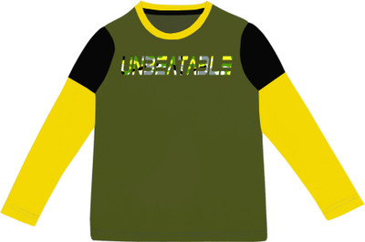 FTX Boys Printed Polyester Regular T Shirt(Multicolor, Pack of 1)