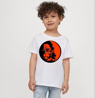 THEYOUNGESTTEES Boys & Girls Printed Polyester Regular T Shirt(White, Pack of 1)