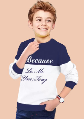 LILBITS Boys Printed Cotton Blend Regular T Shirt(Blue, Pack of 1)
