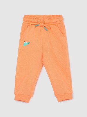 max Track Pant For Baby Boys(Orange, Pack of 1)