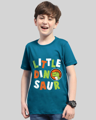 AUSK Boys Printed Cotton Blend Regular T Shirt(Dark Blue, Pack of 4)