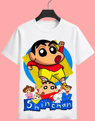 SNIFFY Boys Printed Polyester Regular T Shirt(White, Pack of 1)