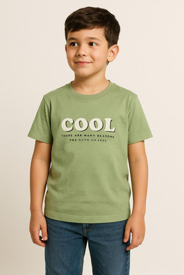 sede Boys Printed Cotton Blend Regular T Shirt(Blue, Pack of 1)