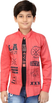 FASHION GRAB Full Sleeve Printed Boys Jacket