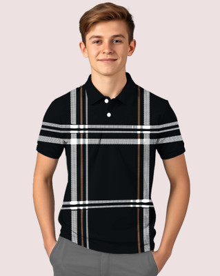 AOOSH Boys Printed Cotton Blend Regular T Shirt(Multicolor, Pack of 1)