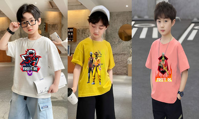 Kintu Parantu Boys Graphic Print Polyester Regular T Shirt(Multicolor, Pack of 3)