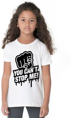 INDIAN EAGLE Boys & Girls Printed Polyester Regular T Shirt(White, Pack of 1)