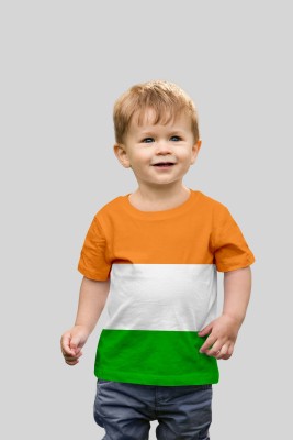 Triposh Boys Colorblock Pure Cotton Regular T Shirt(Multicolor, Pack of 1)