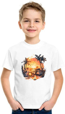 Solo Gift Baby Boys & Baby Girls Printed Polyester Regular T Shirt(White, Pack of 1)