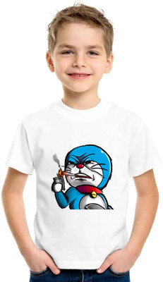 Shubham designer gallery Baby Boys & Baby Girls Printed Cotton Blend Regular T Shirt(White, Pack of 1)