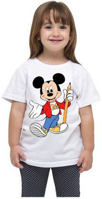 THEVENUS Boys Printed Pure Cotton Regular T Shirt(White, Pack of 1)